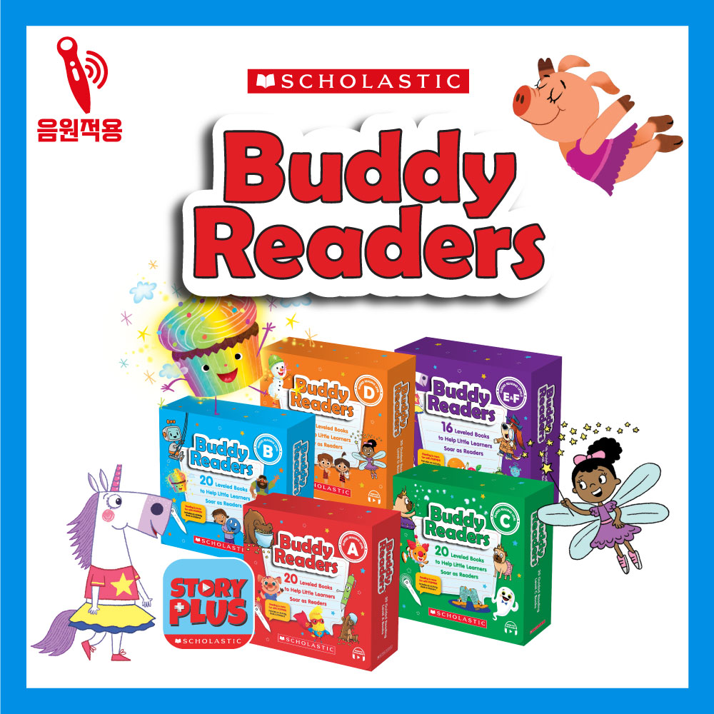 [피피오] 스콜라스틱 기초리더스 버디 리더스(Buddy Readers) 116종 영어전집 2-8세_ AI펜 포코로 호환/팝펜 호환