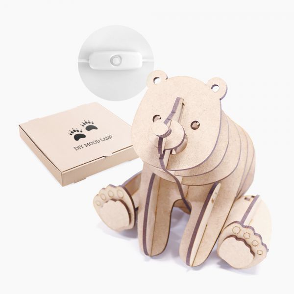 DIY 나무 메이커 키트 곰 무드등 만들기