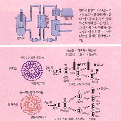 가압수형의 구조 및 원자로와 원자폭탄의 차이