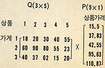 행렬 Q와 P값