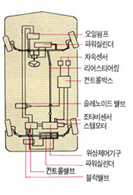 사륜조타시스팀의 구조