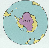 관측이후 가장 커진 남극오존구멍(87년10월)