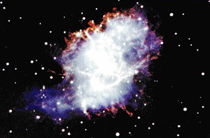 게성운(M1, NGC 1952)^1054년 폭발한 초신성의 잔해로 매초당 1천1백km의 속도로 퍼져나가고 있다. 역사상 최초로 관측된 초신성 잔해