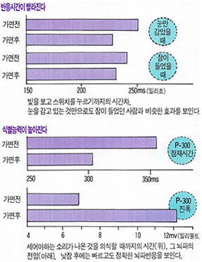 점심식사 후 15분 정도의 낮잠이 두뇌의 원기회복에 큰 역할을 한다는 실험결과가 나왔다.