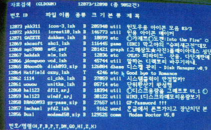 압축 프로그램은 PC통신의 효율성을 높였다.