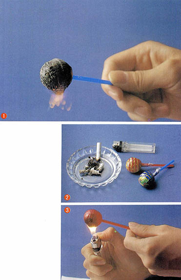 눈깔사탕 불꽃놀이 실험방법