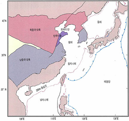 (그림8) 동아시아의 판구조