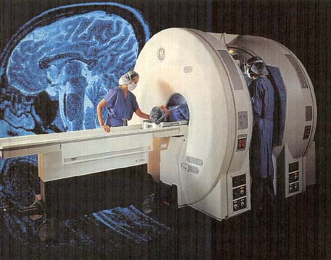 자가공명장치로 뇌를 촬영하면 이상 부위가 금방 드러난다.