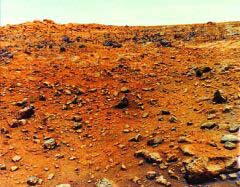 바이킹 1호(1976)가 찍은 화성의 모습.