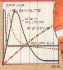 무중력상태가 인체에 미치는 영향^우주시대에 앞서 무중력 상태가 인체에 어떤 영향을 미칠지 면밀히 검토해야 한다.