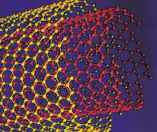 컴퓨터그래픽으로 재현된 풀러렌 튜브.