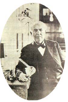 발명왕 에디슨은 '에디슨 효과'를 발견해 진공관 발명에 기여했다.