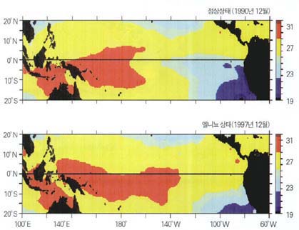 (그림2) 엘니뇨로 인한 수온상승