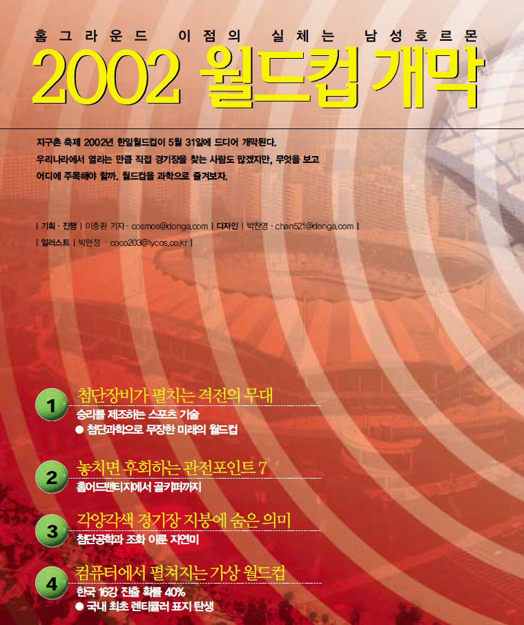 홈그라운드 이점의 실체는 남성호르몬 2002 월드컵 개막