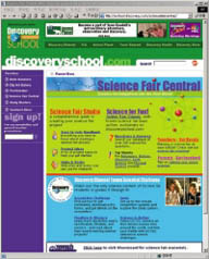 가장 충실한 과학박람회 사이트 school.discovery.com/sciencefaircentral