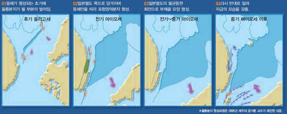 울릉분지 형성과정