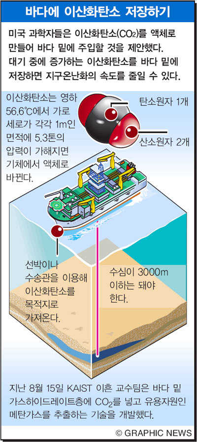 바다에 이산화탄소 저장하기