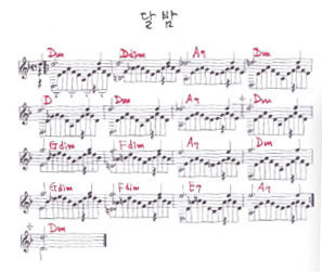 달밤 악보