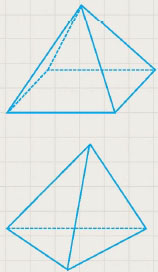 피라미드(pyramid)와 사면체(tetrahedron)