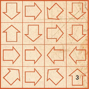 화살표로 이루어진 퍼즐