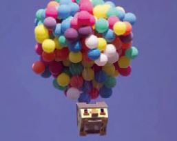 최근 과학자들은 애니메이션 ‘UP’의 집을 실제 크기로 만들어 띄우는 데 성공했다. 애니메이션의 사건을 실제로 재현할 수 있을 만큼 애니메이션은 현실을 바탕으로 만든다.