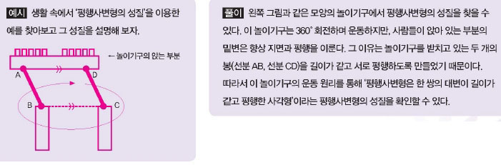 평행사변형의 성질