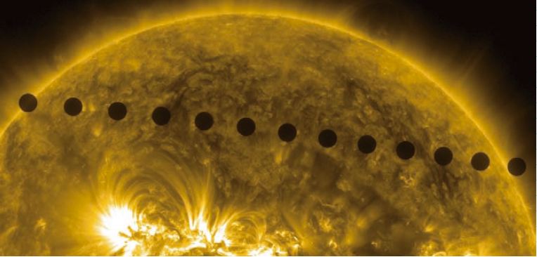 지난 6월 6일, 금성이 태양을 가로질러 이동하는 ‘금성 일식’이 전세계에서 관측됐다.