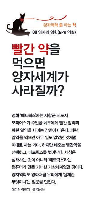 [양자역학 좀 아는 척-08] 빨간 약을 먹으면 양자세계가 사라질까?