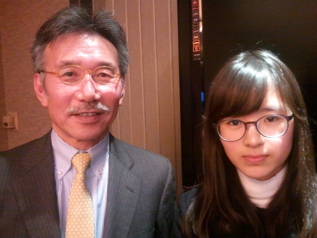 아사다 쇼이치로 씨(왼쪽)와 김세영 양